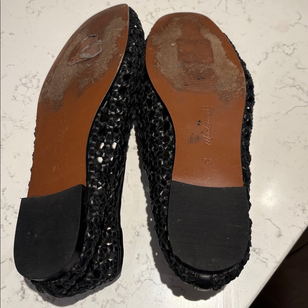 Madewell Black Woven Flats - Picture 8 of 8